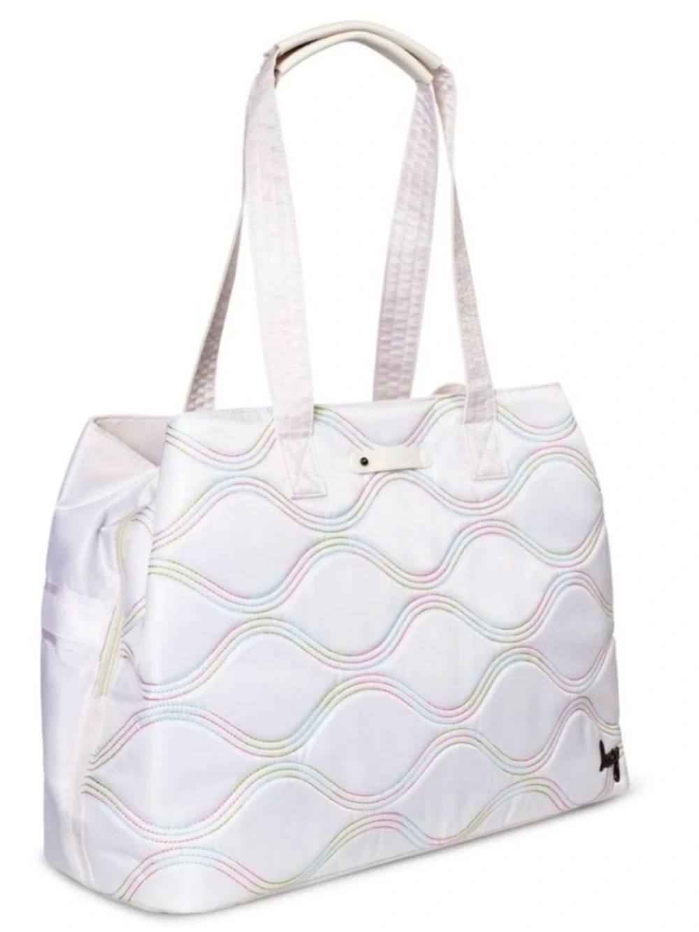 Lug Tempo Classic Tote in White IcePop Stitch NWT